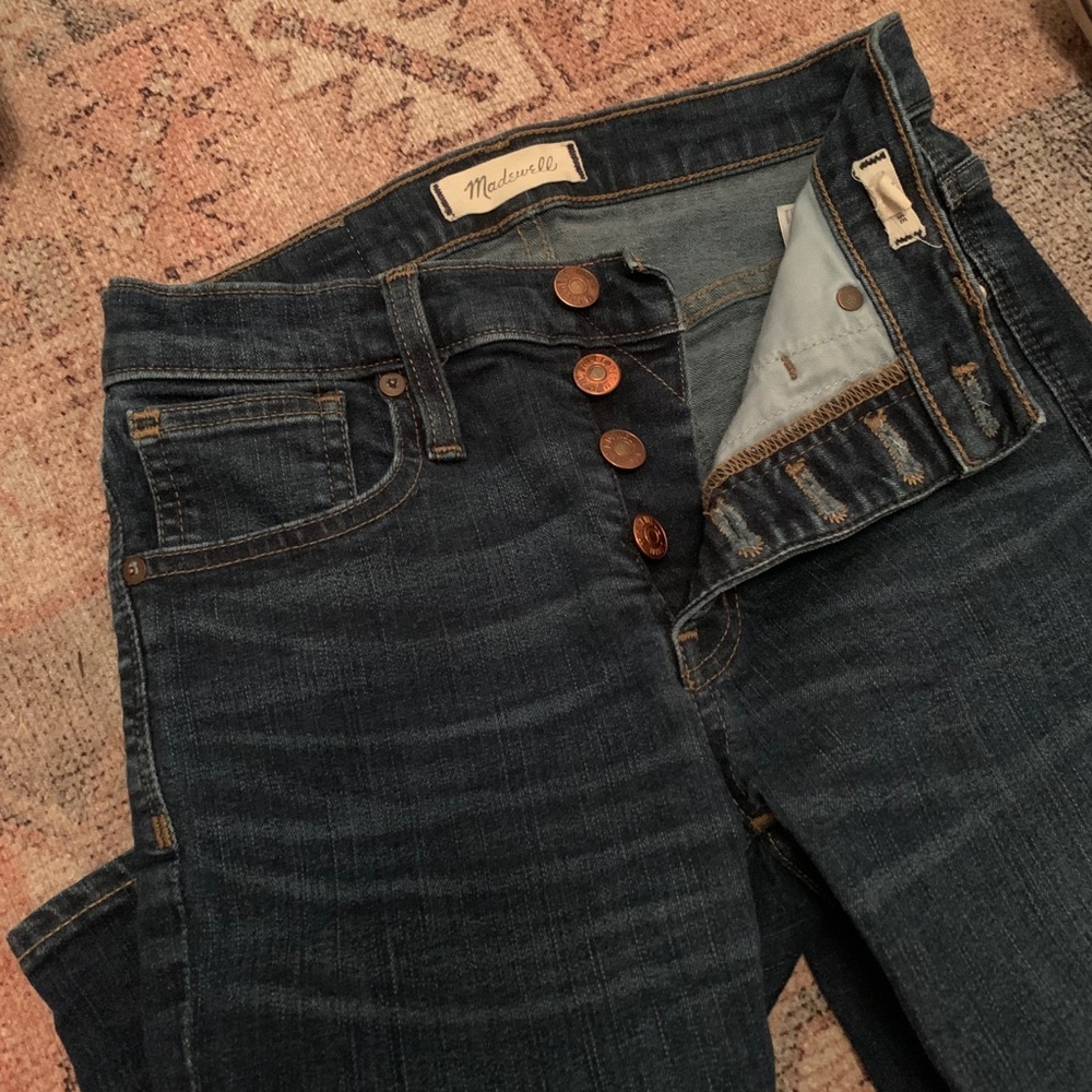 Madewell 9” high-rise skinny button fly